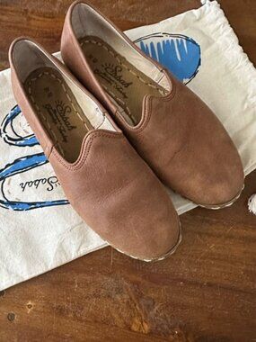 Sabah Slip-On Leather loafers in Tan Brown size EURO W 40